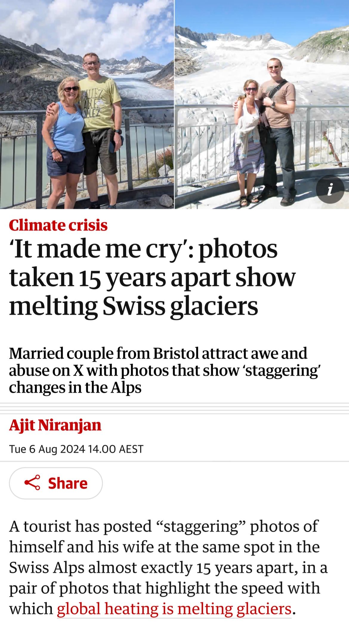 The Alps Melting Article