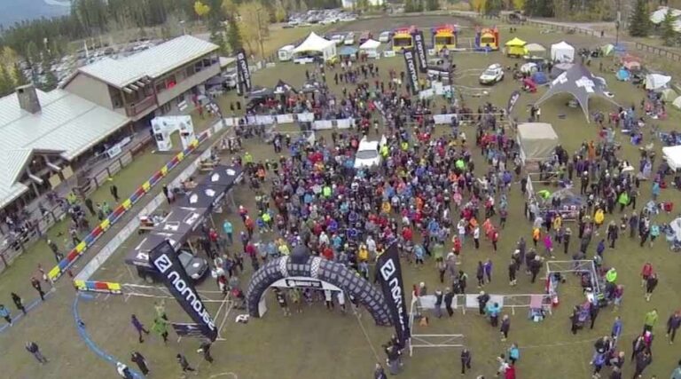 The start line of the 2015 Grizzly Ultra.  