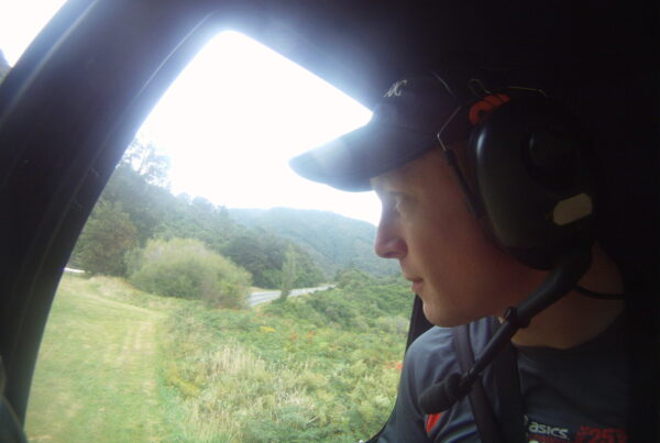 Inside the Helicopter