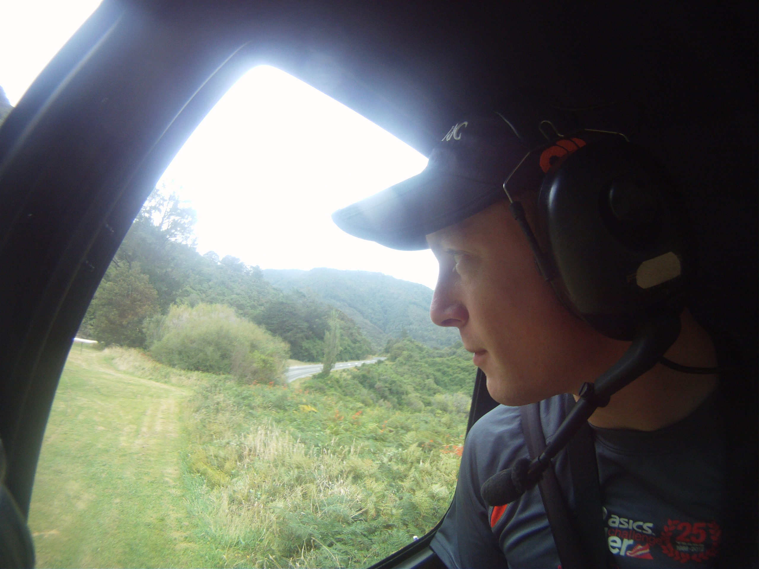 Inside the Helicopter