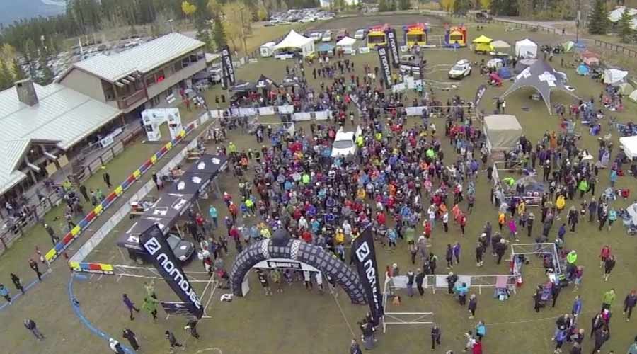 The start line of the 2015 Grizzly Ultra.  