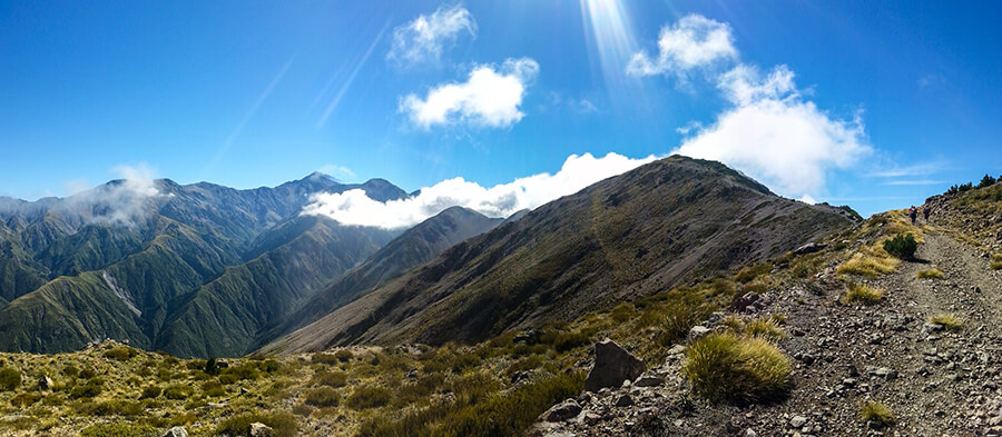 The push to the summit of Mt Fyffe (1602m).