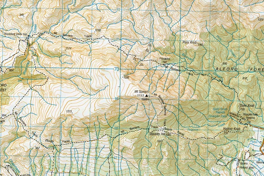 Map of Mt Somers