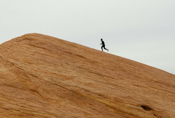 running up mountains